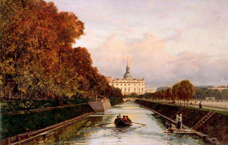 Alexey Bogolyubov View to Michael's Castle in Petersburg from Lebiazhy Canal